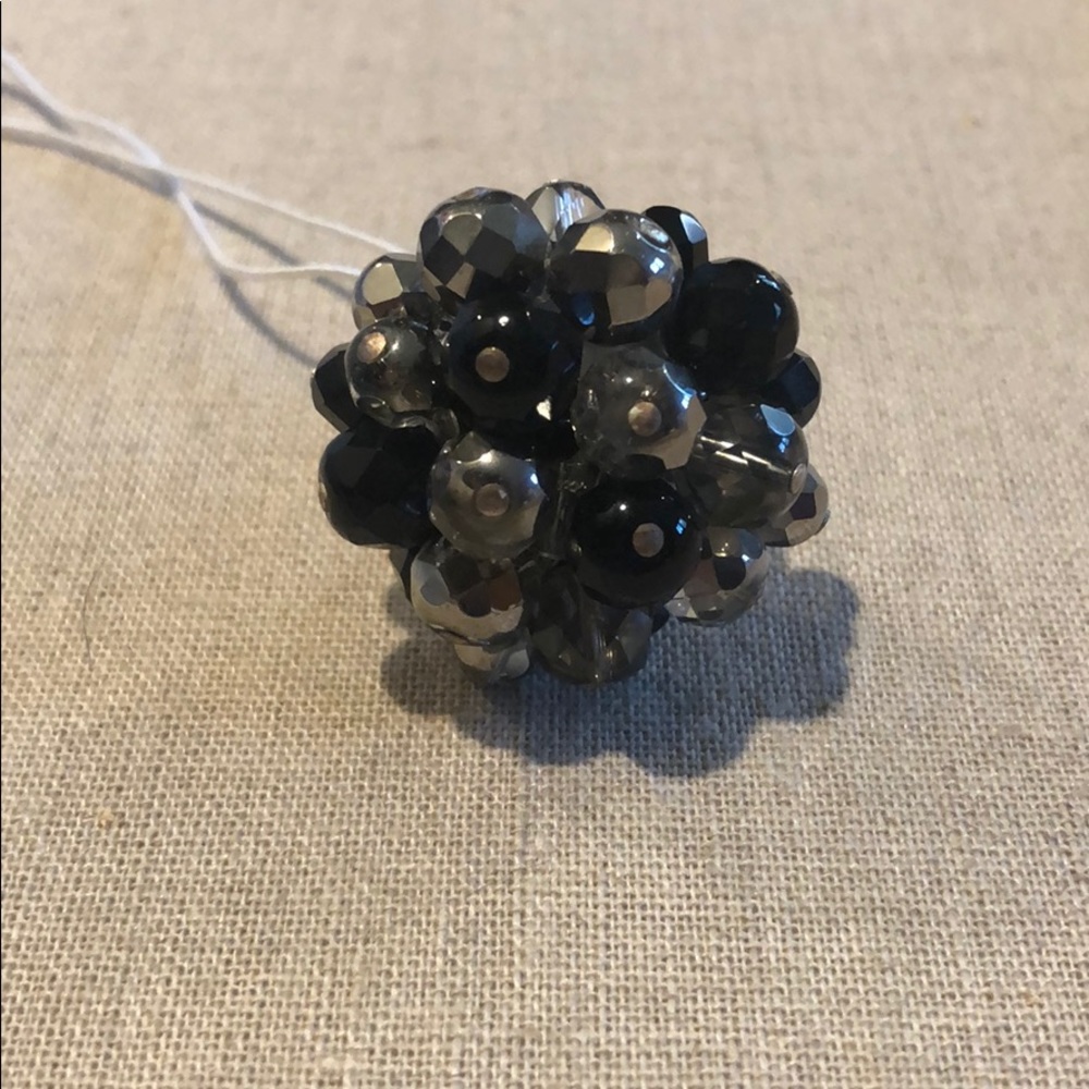 Stella & Dot Sofia Cluster Ring - Black - image 3